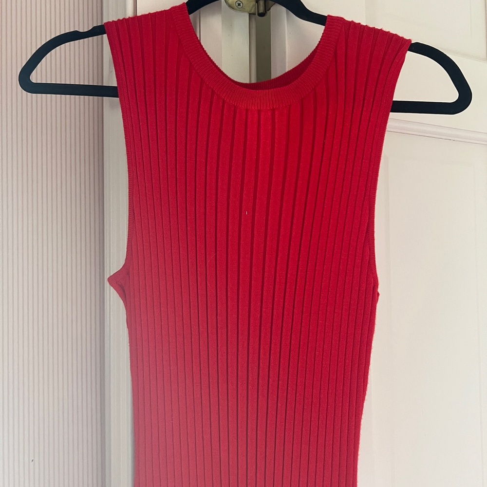 John + Jenn Vibrant Red Midi Dress - Picture 2 of 6